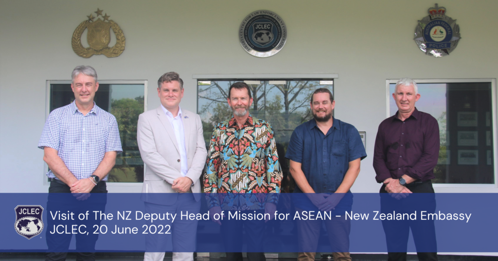 JCLEC’s Executive Director Programs with the New Zealand Deputy Head of Mission for ASEAN and Delegates of New Zealand Embassy