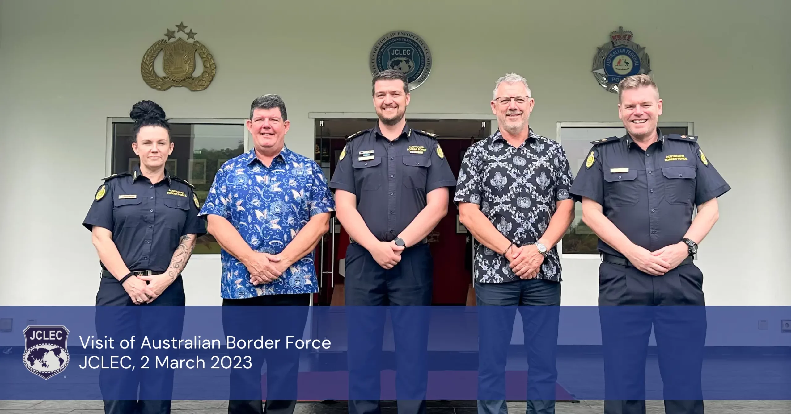 1.	Official photograph of JCLEC Management with the Australian Border Force delegates