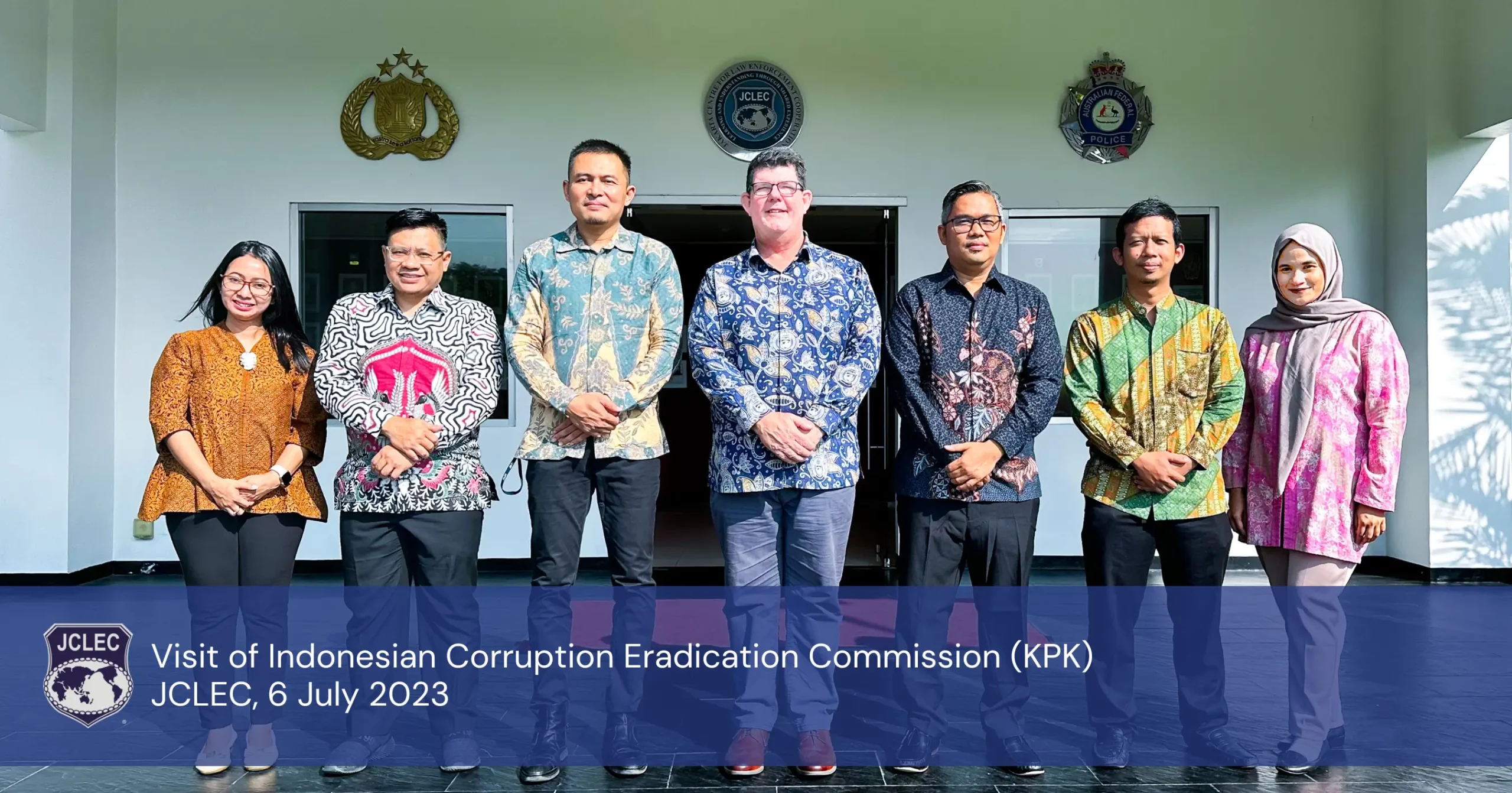 Official Photograph of the Delegation of Indonesian Corruption Eradication Commission (KPK) with JCLEC Management