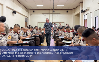 JCLEC HETS Attending the Cadets Seminar in the Indonesian Police Academy​