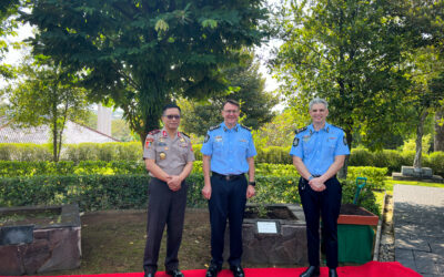 AFP Commissioner Reece Kershaw Visited JCLEC for Strategic Collaboration and Tree Planting Ceremony